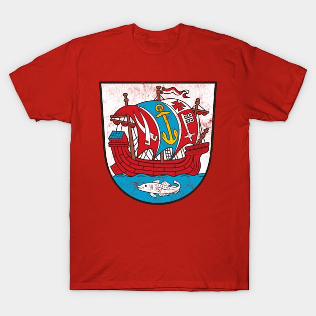 Bremerhaven - Vintage Style Coat of Arms Design T-Shirt by DankFutura